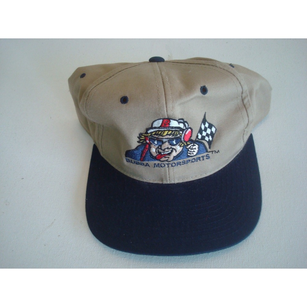 BUBBA MOTORSPORTS 90S SNAPBACK GOLF BEACH HAT CAP VINTAGE EE2